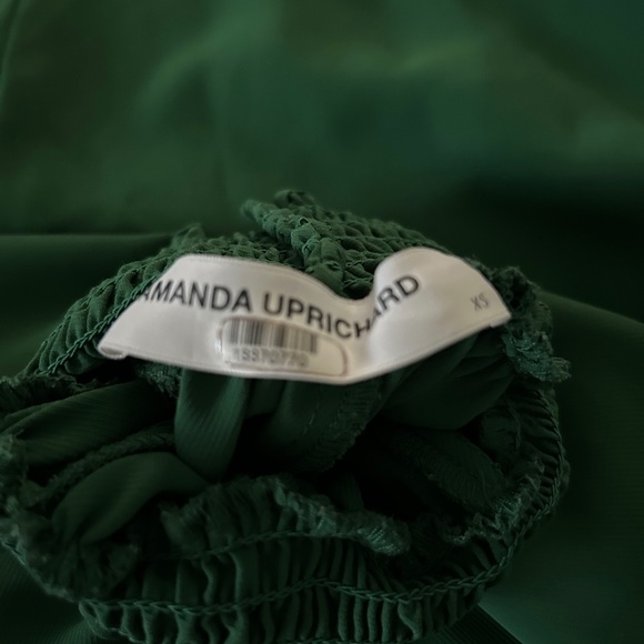 Amanda Uprichard Cilantro Green Long Sleeve Short Shift Dress Size XS Fall! - Picture 6 of 6